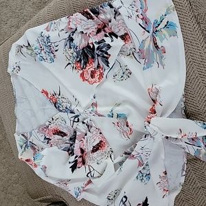 Soft. Silky v neck tie at bottom